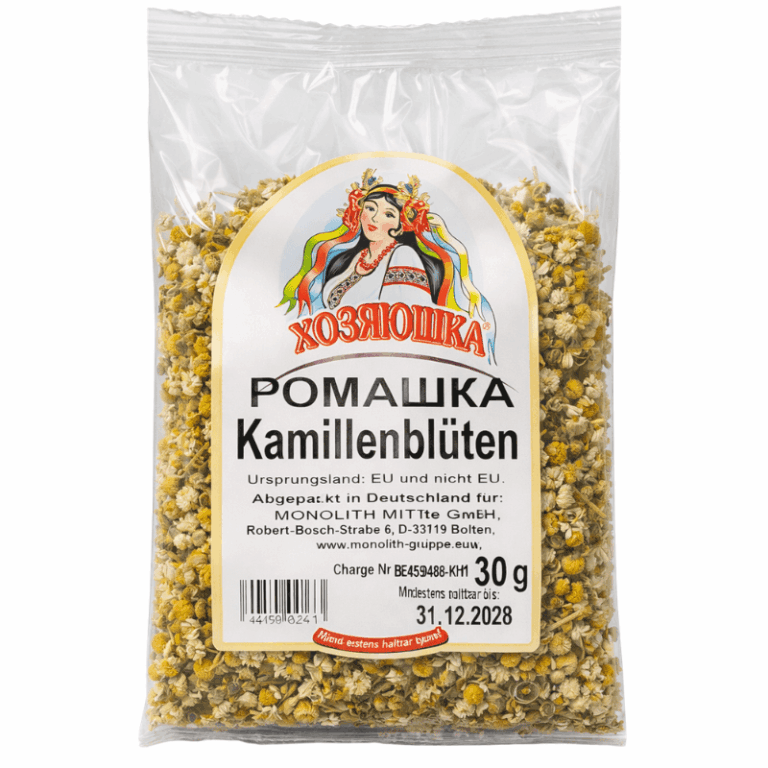 Tørket kamille 30g – tørkede kamilleblomster til te og urtedrikker