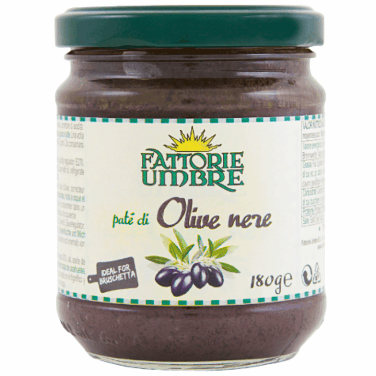 Fattorie Umbre svart oliven pasta 180g