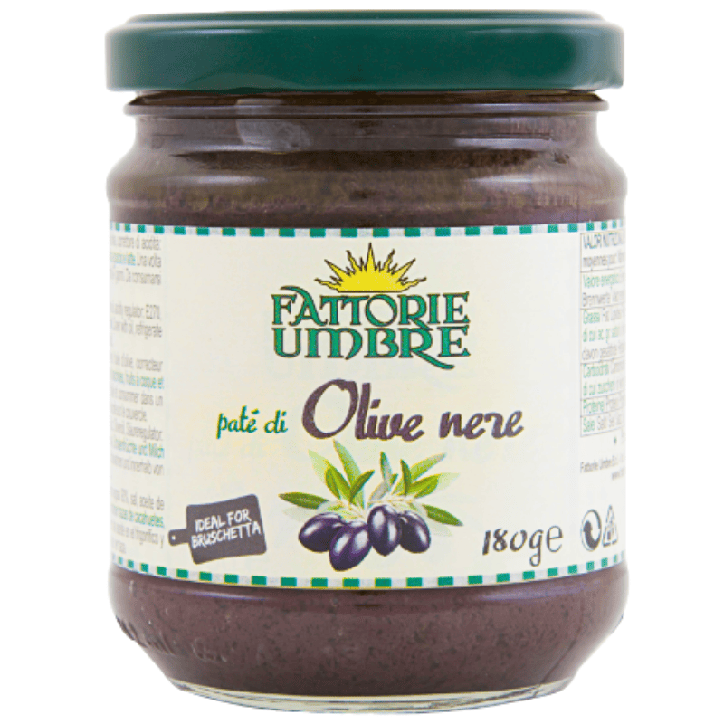 Fattorie Umbre svart oliven pasta 180g