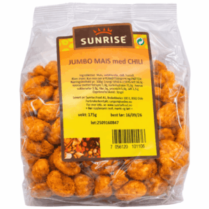 Sunrise jumbo mais med chilli 175g
