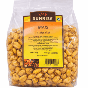 Sunrise mais ristet saltet 245g