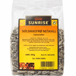Sunrise solsikkefrø ristet saltet 205g