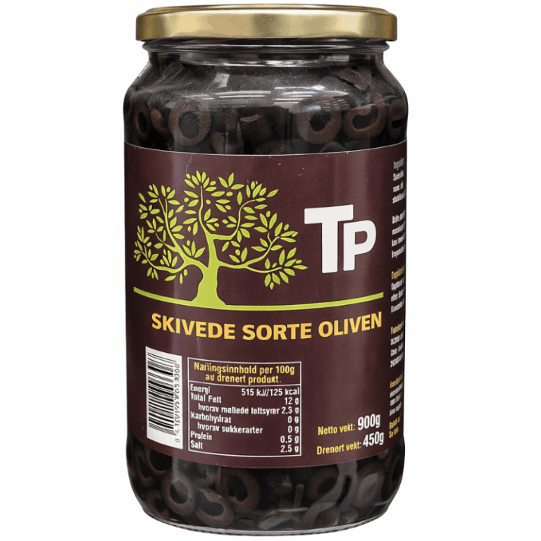 TP sorte oliven skivet 900g