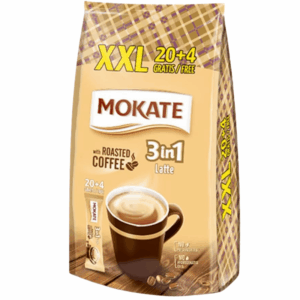 Mokate 3in1 coffee latte instant kaffe 24 porsjonsposer
