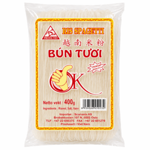OK Rice Vermicelli Bun Tuoi 400g vietnamesiske risvermicelli