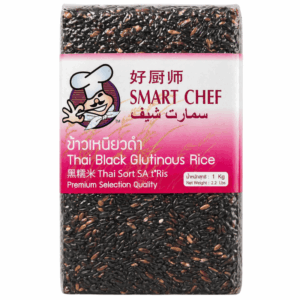 Smart Chef Black Glutinous Rice 1kg svart klebrig ris fra Thailand