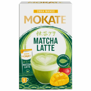 Mokate Matcha Latte Mango instant matcha latte med mangosmak 6 x 14g