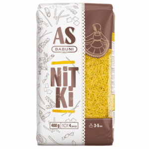 AS-Babuni Lubelski thread pasta with turmeric 400g polsk pasta med gurkemeie