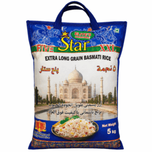 Super 5 Star basmati rice 5kg langkornet basmatiris